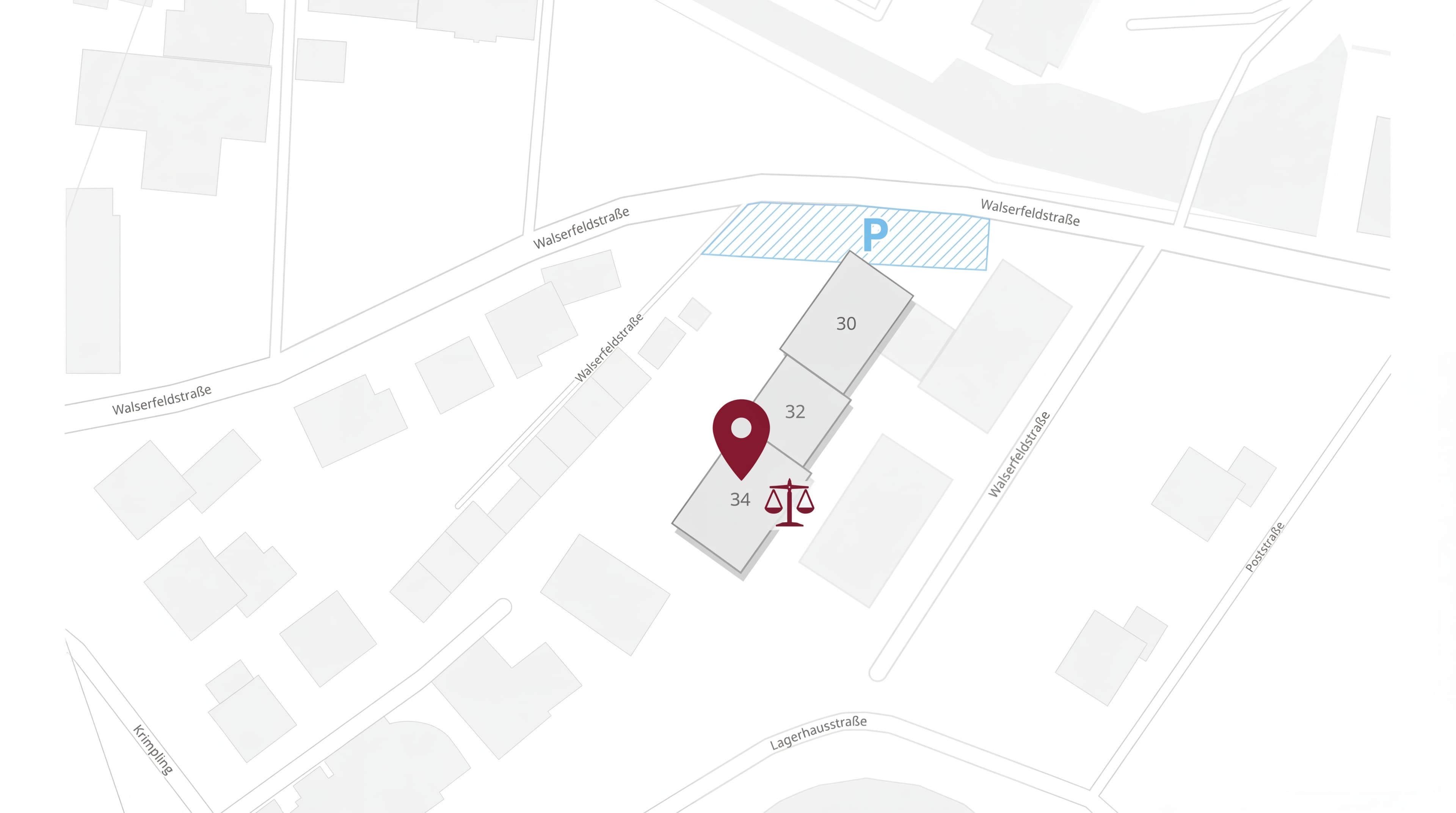 Standort Kanzlei Dr. Schöppl – Walserfeldstraße 34, 5071 Wals-Siezenheim