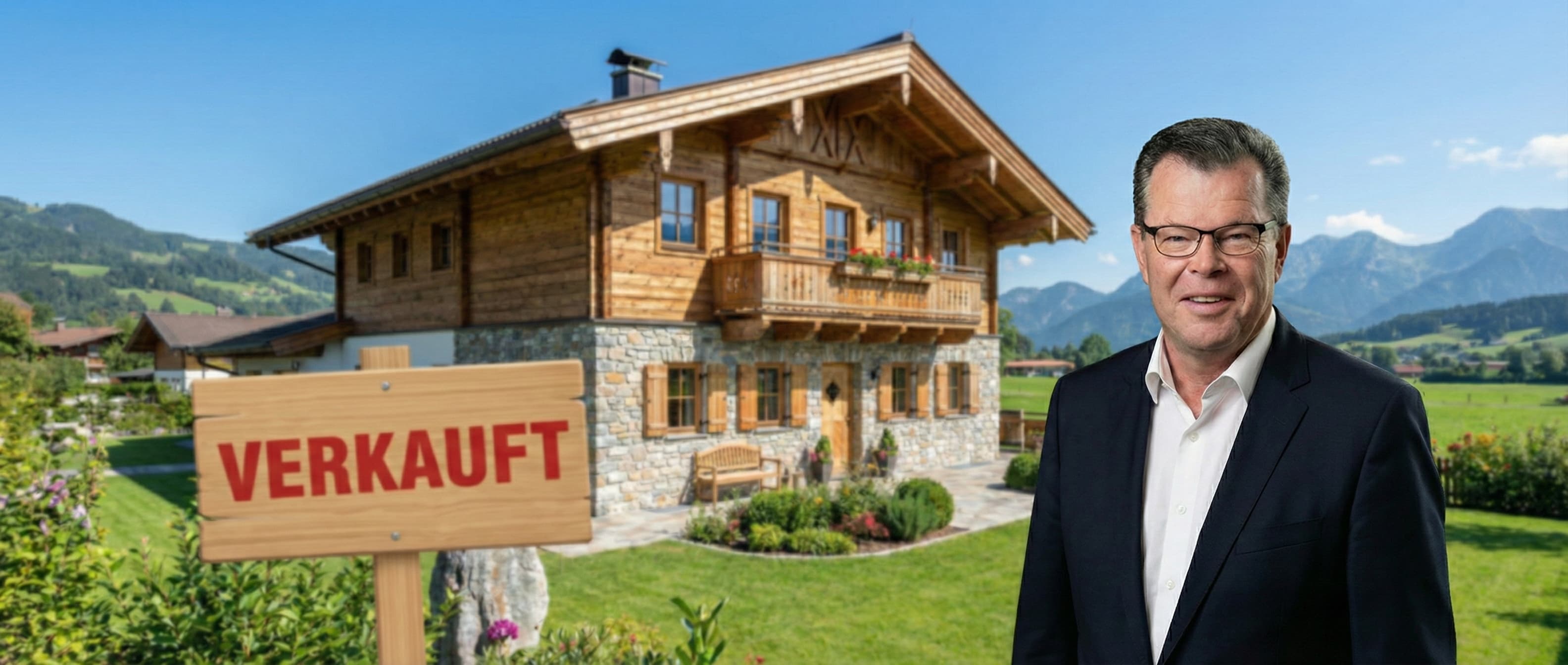 Haus und Schlüsselübergabe